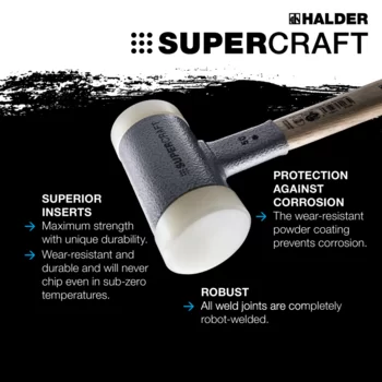                                             SU­PERC­RAFT vaih­to­pää­va­sa­rat with vibration-reducing, ergonomic and varnished Hickory handle and rounded insert
 IM0015205 Foto ArtGrp Zusatz en
