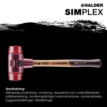                                             SIMPLEX mjuk hammare Plast; med hölje av gjutjärn och högkvalitativt trähandtag
 IM0017042 Foto ArtGrp Zusatz se
