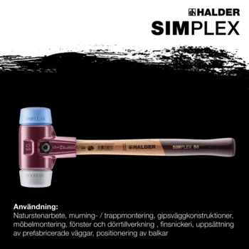                                             SIMPLEX mjuk hammare TPE-mjuk / TPE-medium; med gjutjärnshölje och trähandtag av hög kvalitet
 IM0017060 Foto ArtGrp Zusatz se
