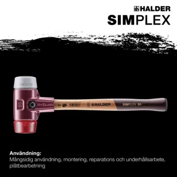                                             SIMPLEX mjuk hammare TPE-mid / plast; med gjutjärnshus och högkvalitativt trähandtag. 
 IM0017090 Foto ArtGrp Zusatz se
