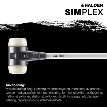                                             SIMPLEX-släggor Nylon; med förstärkt gjutjärnshölje och handtag av fiberglas
 IM0017305 Foto ArtGrp Zusatz se
