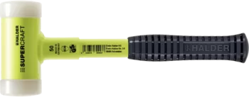                                             SUPERCRAFT-mjukhammaren med handtag av brottsäkert stålrör, gul fluorescerande belägning och ergonomisk halksäkert grepp
 IM0008961 Foto ArtGrp
