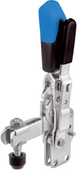 Vertical Toggle Clamps with vertical base and safety lock