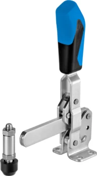 Vertical Toggle Clamps with horizontal base and solid support arm
