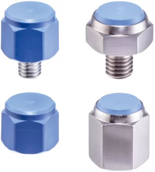 Pins with plastic bearing surface
