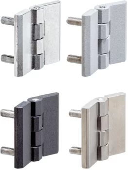 Hinges with mounting thread