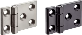 Hinges stainless steel, elongated on one side