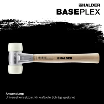                                             BA­SE­P­LEX-Schon­häm­mer Nylon / Nylon mit Zinkdruckguss-Gehäuse und Holzstiel
 IM0014732 Foto ArtGrp Zusatz de
