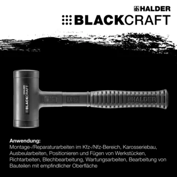                                             BLACK­CRAFT-Schon­ham­mer mit bruchsicherem Stahlrohrstiel, PUR ummantelt und ergonomisch geformtem, rutschsicherem Griff
 IM0014735 Foto ArtGrp Zusatz de
