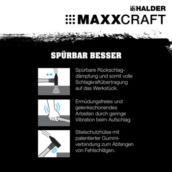                                             MAXXCRAFT-Schlosser­hammer gemäß DIN 1041
 IM0014750 Foto ArtGrp Zusatz de
