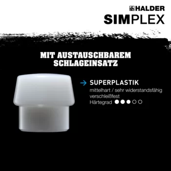                                             Su­per­plas­tik-Ein­satz für SIMPLEX-Spaltaxt
 IM0014768 Foto ArtGrp Zusatz de
