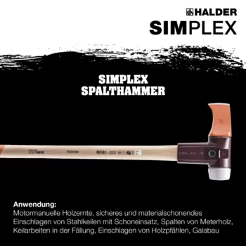                                             SIM­PLEX-Spalt­ham­mer mit Tempergussgehäuse und Hickorystiel
 IM0014778 Foto ArtGrp Zusatz de
