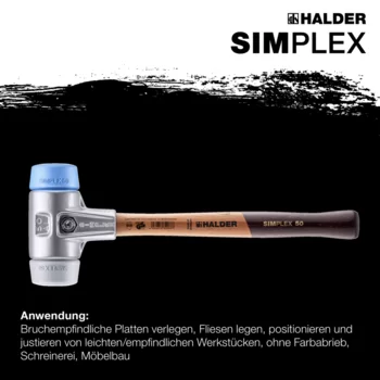                                             SIM­PLEX-Schon­häm­mer TPE-soft / TPE-mid; mit Aluminiumgehäuse und hochwertigem Holzstiel
 IM0014790 Foto ArtGrp Zusatz de
