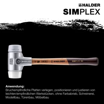                                             SIM­PLEX-Schon­häm­mer TPE-mid / Superplastik; mit Aluminiumgehäuse und hochwertigem Holzstiel
 IM0014795 Foto ArtGrp Zusatz de
