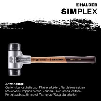                                             SIM­PLEX-Schon­häm­mer Gummikomposition; mit Aluminiumgehäuse und hochwertigem Holzstiel
 IM0014804 Foto ArtGrp Zusatz de
