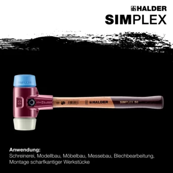                                             SIM­PLEX-Schon­häm­mer TPE-soft / Nylon; mit Tempergussgehäuse und hochwertigem Holzstiel
 IM0014816 Foto ArtGrp Zusatz de
