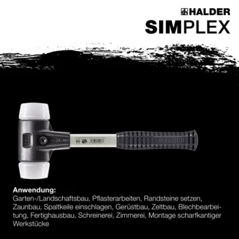                                             SIM­PLEX-Schon­häm­mer Superplastik; mit verstärktem Tempergussgehäuse und Fiberglasstiel
 IM0014847 Foto ArtGrp Zusatz de

