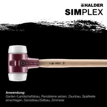                                             SIM­PLEX-Vor­schlag­ham­mer Superplastik; mit Tempergussgehäuse und Hickorystiel
 IM0014933 Foto ArtGrp Zusatz de
