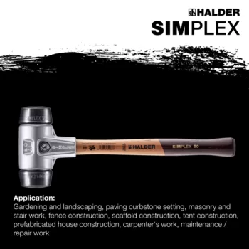                                             SIMPLEX 软面锤  Rubber composition; with aluminium housing and high-quality wooden handle
 IM0015110 Foto ArtGrp Zusatz en
