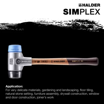                                             SIMPLEX soft-face mallets TPE-soft / rubber composition; with aluminium housing and high-quality wooden handle
 IM0015116 Foto ArtGrp Zusatz en
