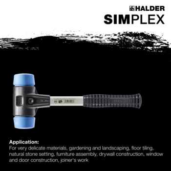                                             SIMPLEX 軟面槌 TPE-軟； 帶有強化鑄鐵外殼和玻璃纖維手柄
 IM0015157 Foto ArtGrp Zusatz en
