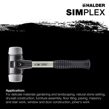                                             SIMPLEX soft-face mallets TPE-mid; with reinforced cast iron housing and fibre-glass handle
 IM0015159 Foto ArtGrp Zusatz en
