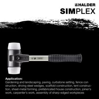                                             SIMPLEX 软面锤  Superplastic; with reinforced cast iron housing and fibre-glass handle
 IM0015162 Foto ArtGrp Zusatz en
