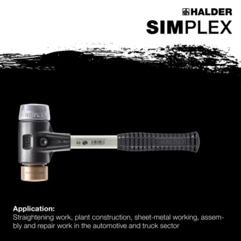                                             SIMPLEX 软面锤  Copper / soft metal; with reinforced cast iron housing and fibre-glass handle
 IM0015167 Foto ArtGrp Zusatz en
