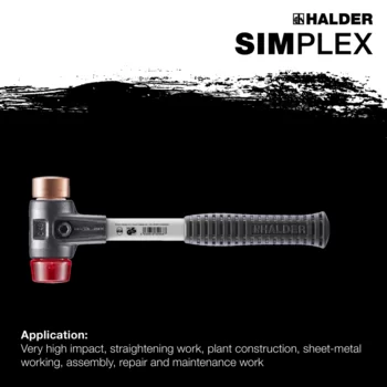                                            SIMPLEX soft-face mallets Copper / Plastic; with reinforced cast iron housing and fibre-glass handle
 IM0015185 Foto ArtGrp Zusatz en
