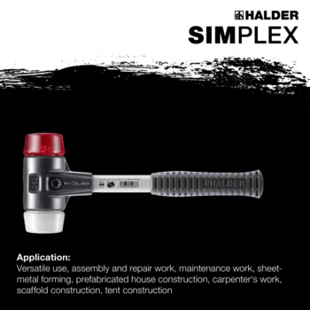                                             SIMPLEX mjuka hammare Plast / superplastic; med förstärkt gjutjärnshus och glasfiberskaft
 IM0015187 Foto ArtGrp Zusatz en
