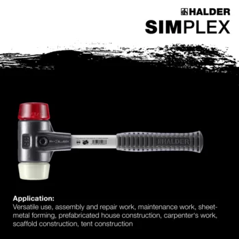                                             SIMPLEX 软面锤  Plastic / nylon; with reinforced cast iron housing and fibre-glass handle
 IM0015188 Foto ArtGrp Zusatz en
