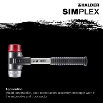                                             SIMPLEX mjuka hammare Plast / mjukmetall; med förstärkt gjutjärnshus och glasfiberskaft
 IM0015189 Foto ArtGrp Zusatz en
