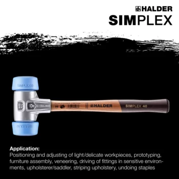                                             SIMPLEX 軟面槌，50 至 40    TPE-軟； 鋁製外殼和優質木柄
 IM0015246 Foto ArtGrp Zusatz en
