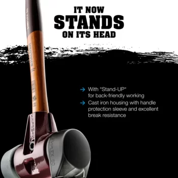                                             SIMPLEX soft-face mallets Rubber composition, with "Stand-Up"; with cast iron housing and high-quality wooden handle
 IM0015366 Foto ArtGrp Zusatz en
