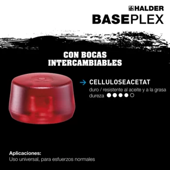                                             Mar­ti­llos BA­SE­PLEX Acetato de celulosa / acetato de celulosa con carcasa de zinc fundido y mango de madera
 IM0015759 Foto ArtGrp Zusatz es
