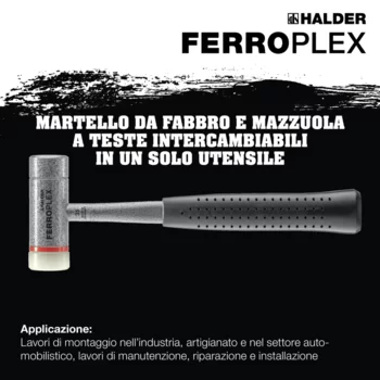                                             Mazza FER­RO­PLEX martello locksmith’s e mazzuolo in uno
 IM0015800 Foto ArtGrp Zusatz it
