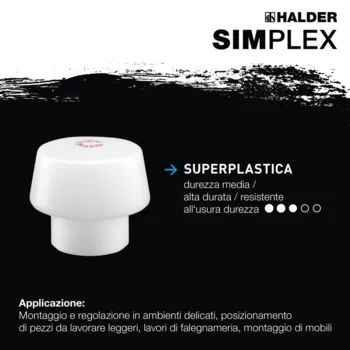                                             Maz­zuo­le SIM­PLEX 50:40 Superplastica; con sede in alluminio e manico in legno di alta qualità 
 IM0015973 Foto ArtGrp Zusatz it

