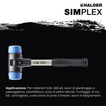                                             Maz­zuo­le SIM­PLEX TPE-morbido; con alloggiamento riforzato in acciaio fuso e manico in fibra di vetro.
 IM0016340 Foto ArtGrp Zusatz it
