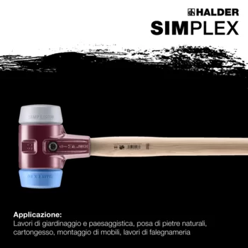                                             Mazze SIM­PLEX TPE-morbido / TPE-medio; con sede in ghisa temperata e manico in hickory
 IM0016496 Foto ArtGrp Zusatz it
