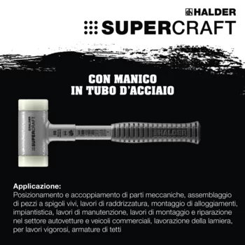                                             Maz­zuo­le SU­PER­CRAFT con manico in tubo di acciaio resistente alla rottura e impugnatura ergonomica antiscivolo
 IM0016616 Foto ArtGrp Zusatz it
