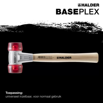                                             BA­SE­PLEX ha­mers met zacht op­per­vlak Cellulose acetate / cellulose acetate met gietijzeren behuizing en houten steel
 IM0015749 Foto ArtGrp Zusatz nl
