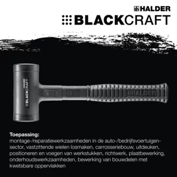                                            BLACK­CRAFT hamer met zacht op­per­vlak met breukvaste stalen buis steel, PUR bekleed en ergonomisch, anti-slip greep
 IM0015767 Foto ArtGrp Zusatz nl
