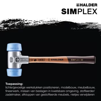                                             SIM­PLEX-Ha­mers, 50 tot 40 TPE-soft; met aluminium behuizing en hoogwaardige houten steel
 IM0015950 Foto ArtGrp Zusatz nl
