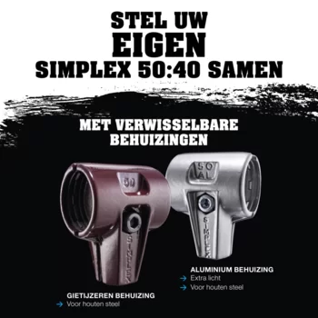                                             SIM­PLEX-Ha­mers, 50 tot 40 TPE-soft; met gietijzeren behuizing en hoogwaardige houten steel
 IM0015977 Foto ArtGrp Zusatz nl
