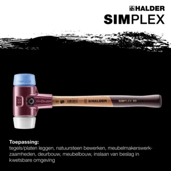                                            SIM­PLEX-Ha­mers met zacht op­per­vlak TPE-soft / Superplastic; met gietijzeren behuizing en een houten steel van hoge kwaliteit
 IM0016266 Foto ArtGrp Zusatz nl
