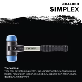                                             SIM­PLEX-Hamer TPE-soft; met versterkte gietijzeren behuizing en een fiberglas steel 
 IM0016341 Foto ArtGrp Zusatz nl
