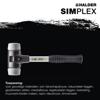                                             SIM­PLEX-Hamer TPE-mid; met versterkte gietijzeren behuizing en een fiberglas steel 
 IM0016350 Foto ArtGrp Zusatz nl
