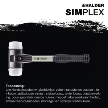                                             SIM­PLEX-Hamer Superplastic; met versterkte gietijzeren behuizing en een fiberglas steel 
 IM0016359 Foto ArtGrp Zusatz nl
