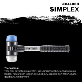                                             SIM­PLEX-Hamer TPE-soft / superplastic; met versterkte gietijzeren behuizing en een fiberglas steel 
 IM0016383 Foto ArtGrp Zusatz nl
