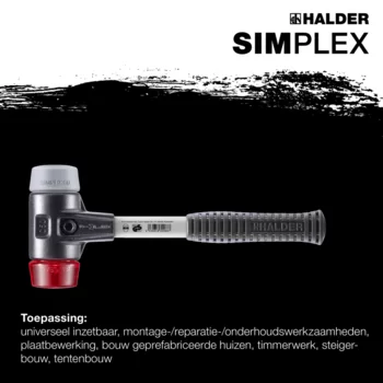                                             SIM­PLEX-Hamer TPE-mid / plastic; met versterkte gietijzeren behuizing en een fiberglas steel 
 IM0016415 Foto ArtGrp Zusatz nl
